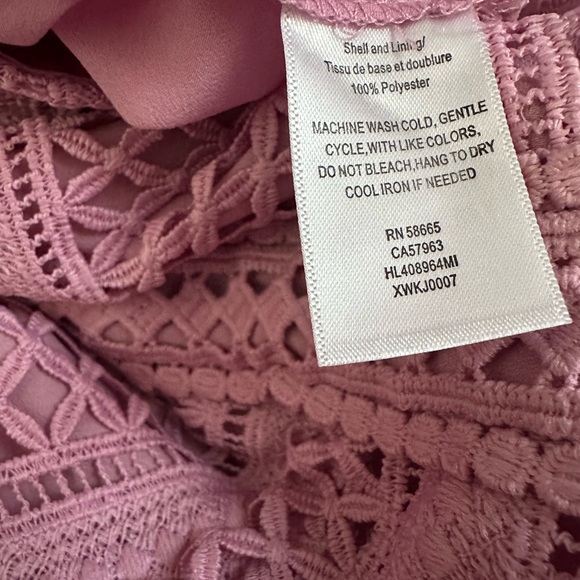 Chelsea28 Mauve Lace Halter Jumpsuit - Picture 6 of 6